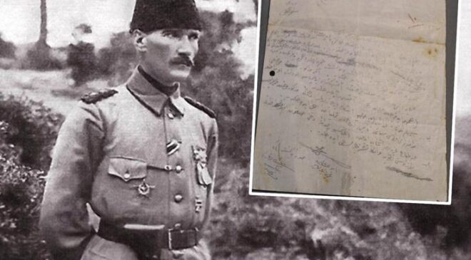 Atatürk’ün el yazısı emri ortaya çıktı! O bölgenin alınmasını istemiş